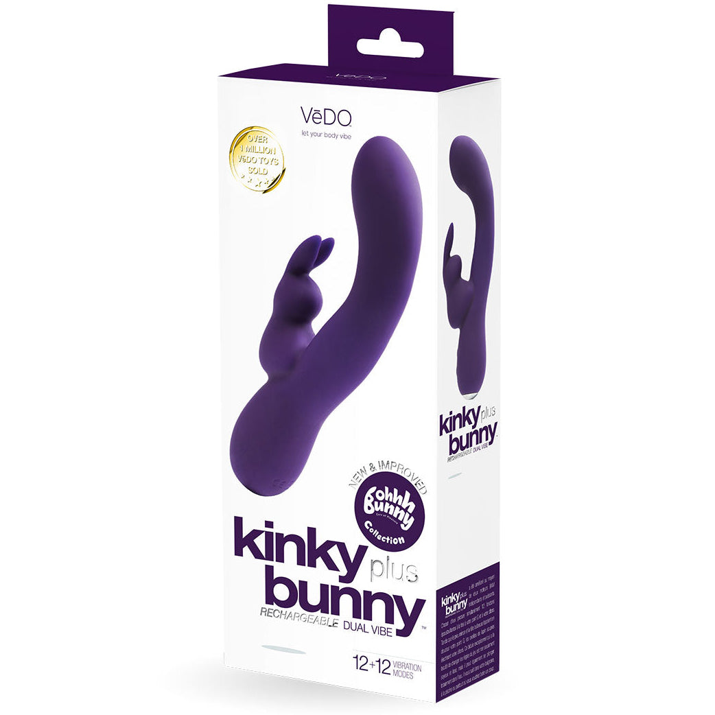 Kinky Bunny Plus Rechargeable Dual Vibe - Purple
