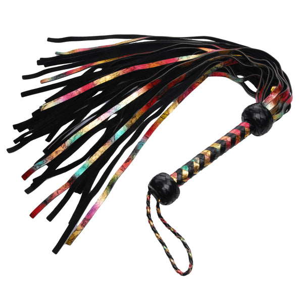 Rainbow Leather Flogger