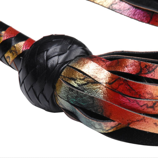 Rainbow Leather Flogger