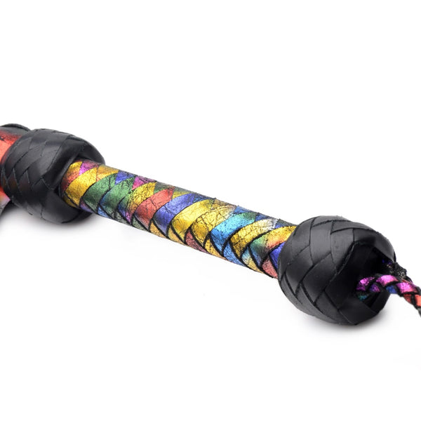 Rainbow Leather Flogger