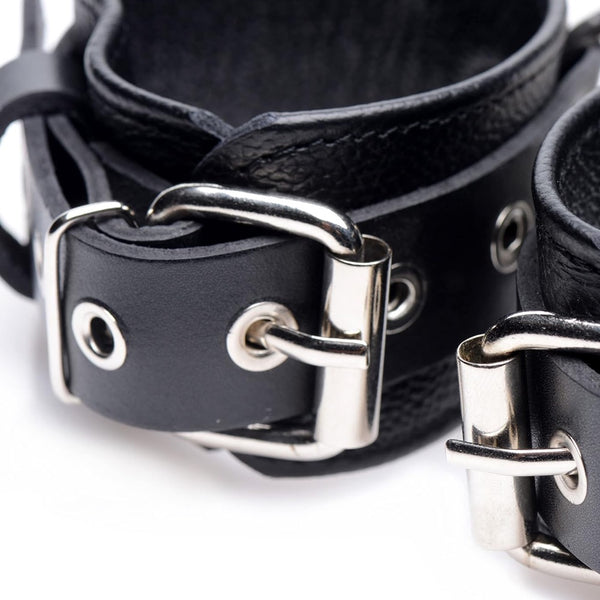 STRICT LEATHER Leather Collar to Wrist Restraints - Extreme Toyz Singapore - https://extremetoyz.com.sg - Sex Toys and Lingerie Online Store - Bondage Gear / Vibrators / Electrosex Toys / Wireless Remote Control Vibes / Sexy Lingerie and Role Play / BDSM / Dungeon Furnitures / Dildos and Strap Ons  / Anal and Prostate Massagers / Anal Douche and Cleaning Aide / Delay Sprays and Gels / Lubricants and more...