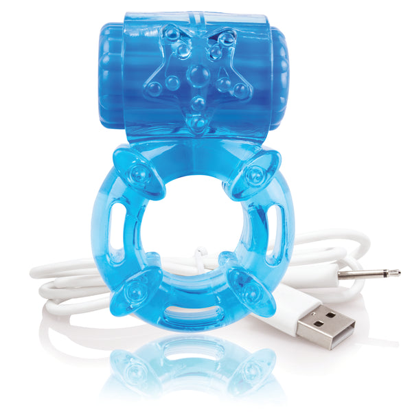 Charged BigO Rechargeable Cock Ring - Blue