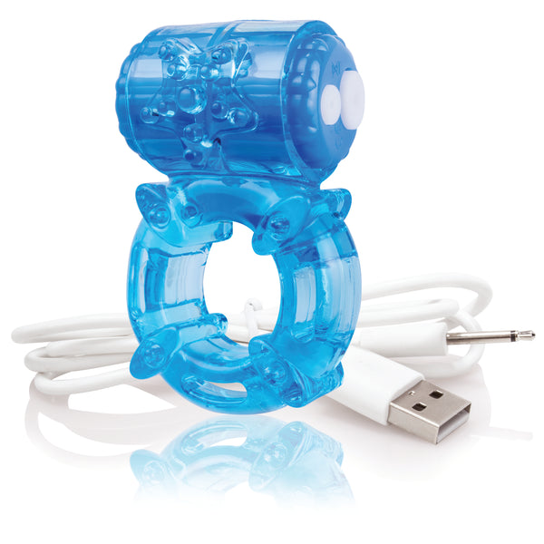 Charged BigO Rechargeable Cock Ring - Blue