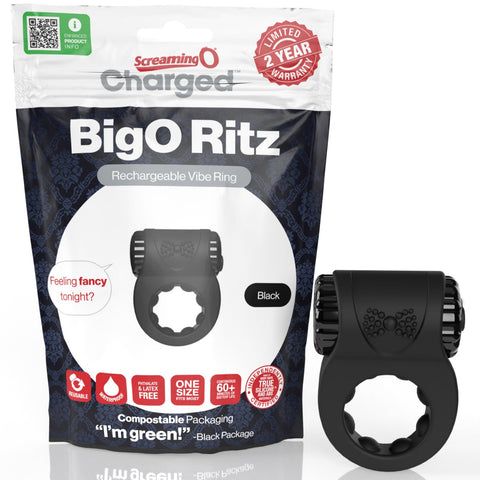 Charged Big O Ritz Rechargeable Vibe Ring