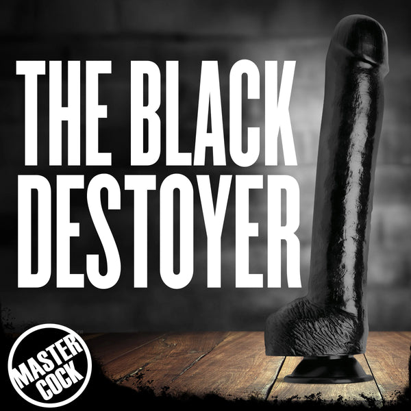The Destroyer Huge 17" Dildo - Black