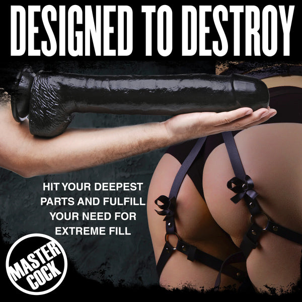 The Destroyer Huge 17" Dildo - Black