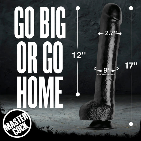 The Destroyer Huge 17" Dildo - Black