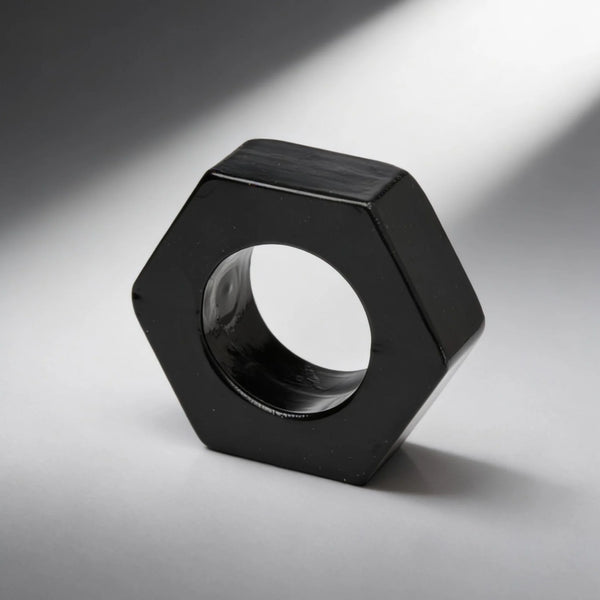 HexNut Cock Ring - Black