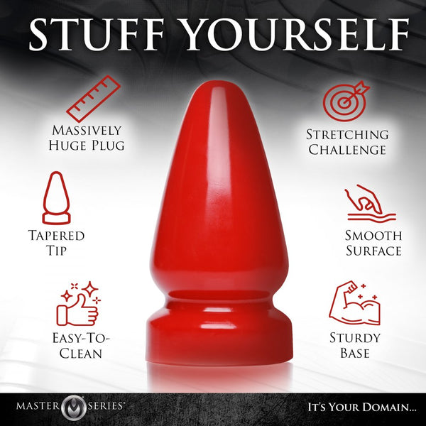 Master Series Anal Destructor Plug (2 Sizes Available) - Extreme Toyz Singapore - https://extremetoyz.com.sg - Sex Toys and Lingerie Online Store - Bondage Gear / Vibrators / Electrosex Toys / Wireless Remote Control Vibes / Sexy Lingerie and Role Play / BDSM / Dungeon Furnitures / Dildos and Strap Ons  / Anal and Prostate Massagers / Anal Douche and Cleaning Aide / Delay Sprays and Gels / Lubricants and more...