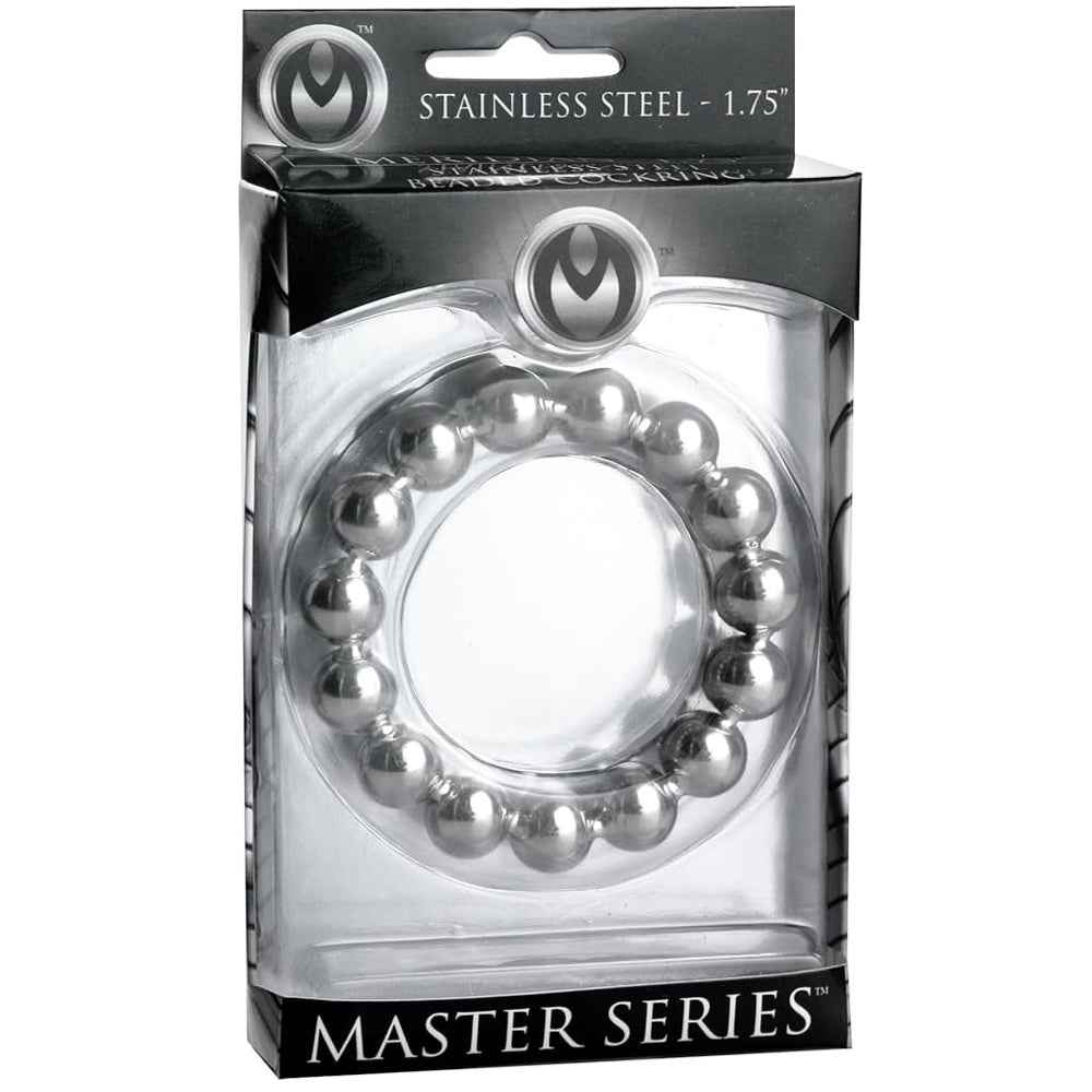 Meridian Stainless Steel Beaded Cock Ring