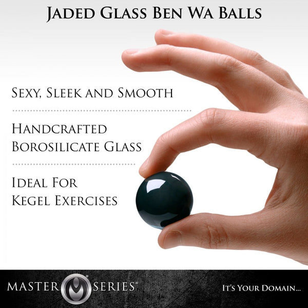 Master Series Jaded Glass Ben Wa Balls - Extreme Toyz Singapore - https://extremetoyz.com.sg - Sex Toys and Lingerie Online Store - Bondage Gear / Vibrators / Electrosex Toys / Wireless Remote Control Vibes / Sexy Lingerie and Role Play / BDSM / Dungeon Furnitures / Dildos and Strap Ons  / Anal and Prostate Massagers / Anal Douche and Cleaning Aide / Delay Sprays and Gels / Lubricants and more...