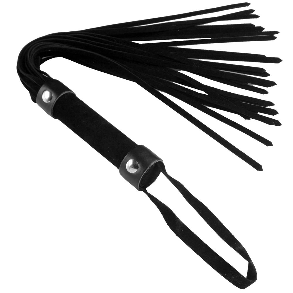 Short Vegan Leather Flogger - Black