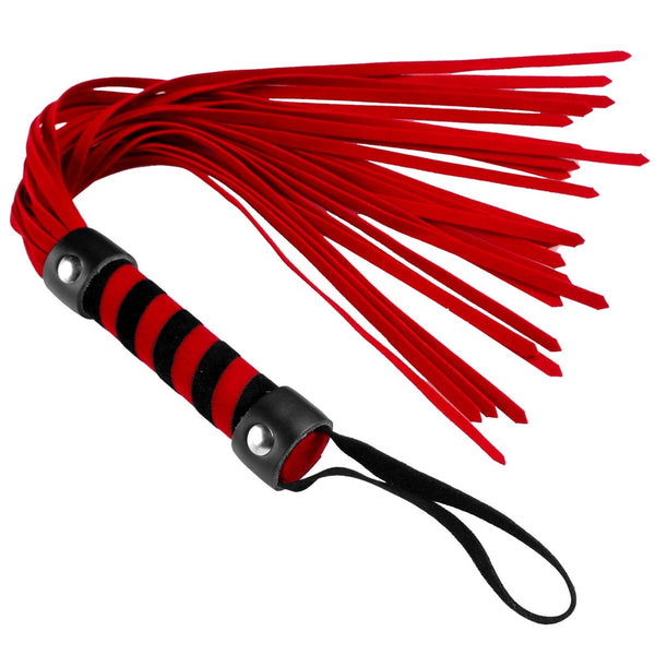 Short Vegan Leather Flogger - Red