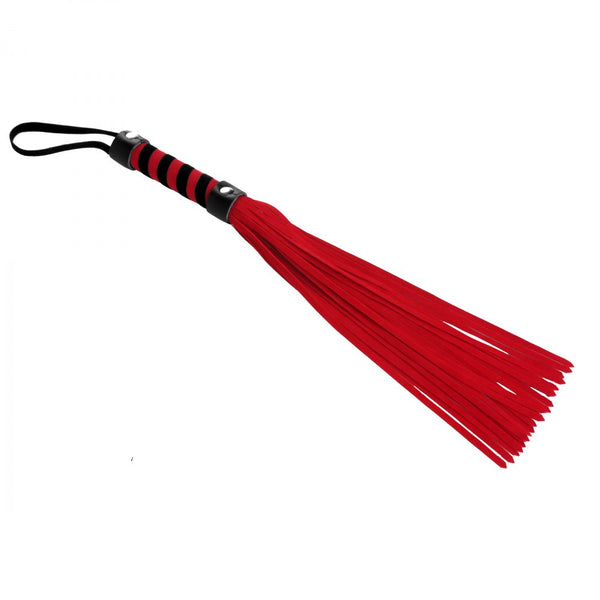 Short Vegan Leather Flogger - Red