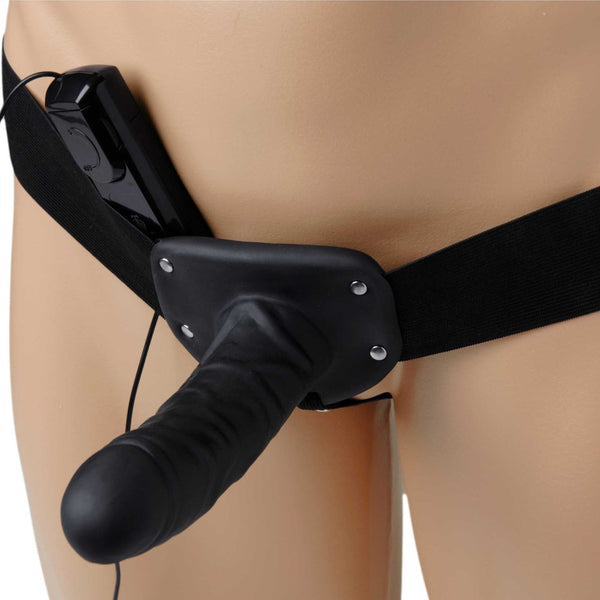 Deluxe Vibro Erection Assist Hollow Strap On