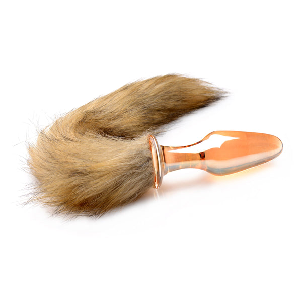 Fox Tail Glass Anal Plug