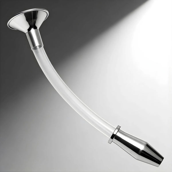 Stainless Steel Ass Funnel with Hollow Anal Plug