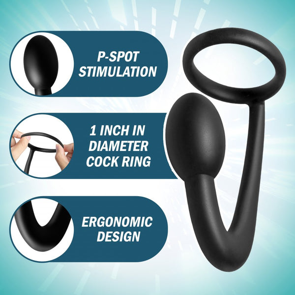 Explorer Silicone Cock Ring & Prostate Plug