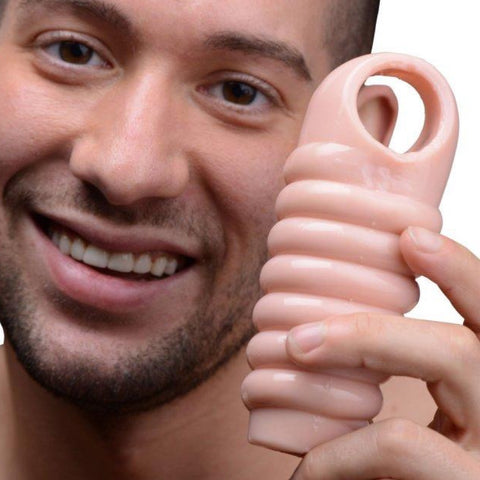 Really Ample Ribbed Penis Enhancer Sheath