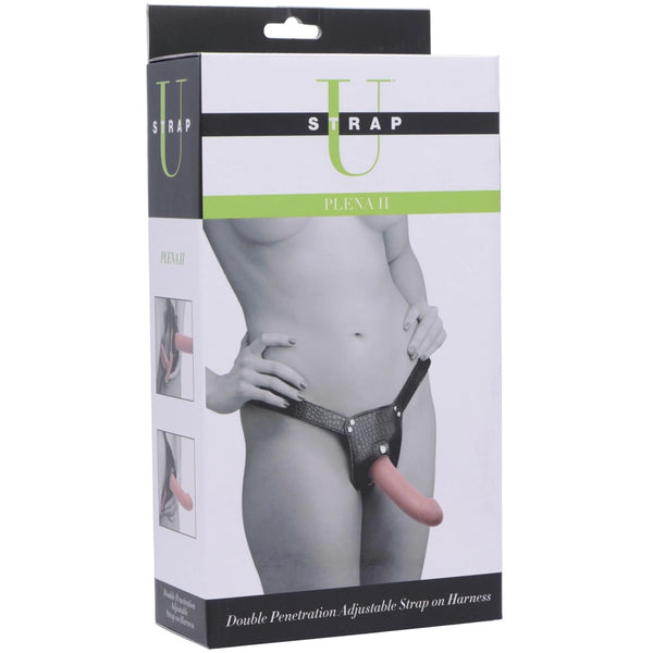 Plena II Double Penetration Adjustable Strap On Harness