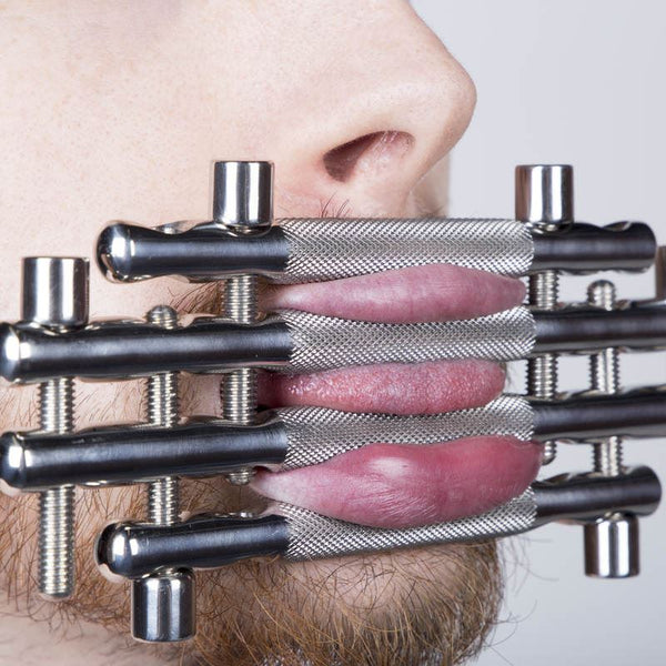 Master Series Stainless Steel Lips and Tongue Press - Extreme Toyz Singapore - https://extremetoyz.com.sg - Sex Toys and Lingerie Online Store