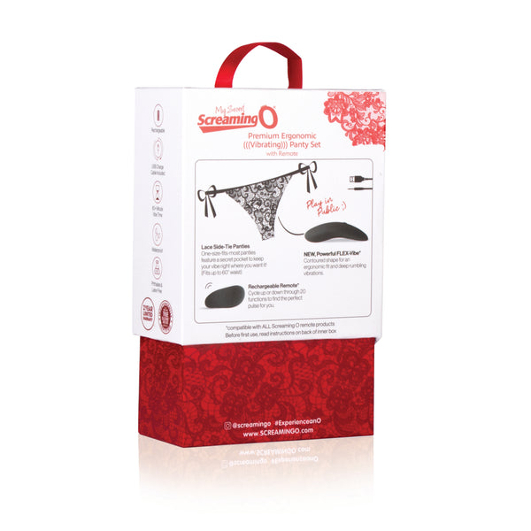 My Secret Premium Ergonomic Rechargeable Vibrating Remote Panty Set