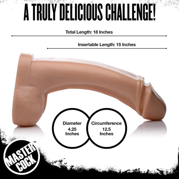 The Annihilator XXXL 18" Dildo - Flesh