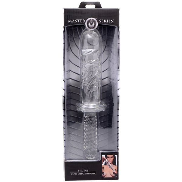 Master Series Brutus Glass Dildo Thruster - Extreme Toyz Singapore - https://extremetoyz.com.sg - Sex Toys and Lingerie Online Store - Bondage Gear / Vibrators / Electrosex Toys / Wireless Remote Control Vibes / Sexy Lingerie and Role Play / BDSM / Dungeon Furnitures / Dildos and Strap Ons / Anal and Prostate Massagers / Anal Douche and Cleaning Aide / Delay Sprays and Gels / Lubricants and more...