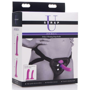 Double G Deluxe Vibrating Strap On Kit