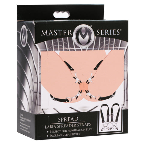 Master Series Spread Labia Spreader Straps with Clamps - Extreme Toyz Singapore - https://extremetoyz.com.sg - Sex Toys and Lingerie Online Store - Bondage Gear / Vibrators / Electrosex Toys / Wireless Remote Control Vibes / Sexy Lingerie and Role Play / BDSM / Dungeon Furnitures / Dildos and Strap Ons / Anal and Prostate Massagers / Anal Douche and Cleaning Aide / Delay Sprays and Gels / Lubricants and more...