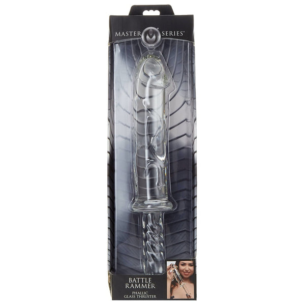 Master Series Battle Rammer Phallic Glass Thruster - Extreme Toyz Singapore - https://extremetoyz.com.sg - Sex Toys and Lingerie Online Store - Bondage Gear / Vibrators / Electrosex Toys / Wireless Remote Control Vibes / Sexy Lingerie and Role Play / BDSM / Dungeon Furnitures / Dildos and Strap Ons  / Anal and Prostate Massagers / Anal Douche and Cleaning Aide / Delay Sprays and Gels / Lubricants and more...