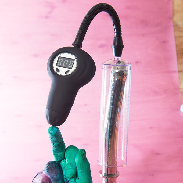 Size Matters Automatic Digital Penis Pump with Easy Grip - Extreme Toyz Singapore - https://extremetoyz.com.sg - Sex Toys and Lingerie Online Store