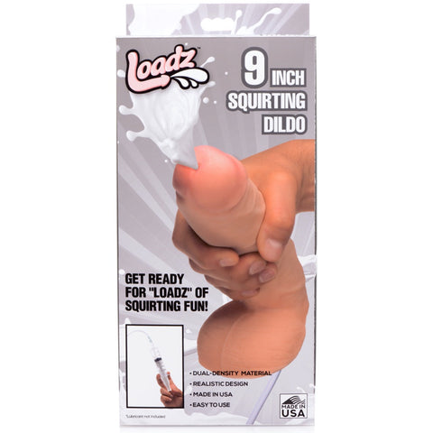 Loadz 9" Realistic Dual Density Squirting Dildo - Extreme Toyz Singapore - https://extremetoyz.com.sg - Sex Toys and Lingerie Online Store - Bondage Gear / Vibrators / Electrosex Toys / Wireless Remote Control Vibes / Sexy Lingerie and Role Play / BDSM / Dungeon Furnitures / Dildos and Strap Ons / Anal and Prostate Massagers / Anal Douche and Cleaning Aide / Delay Sprays and Gels / Lubricants and more...