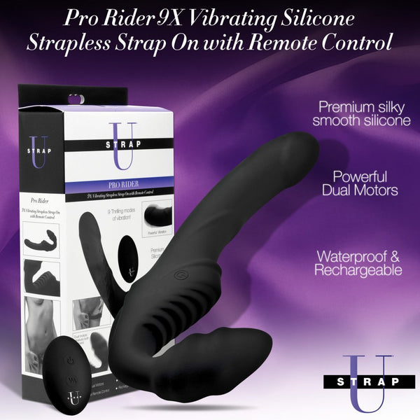 Pro Rider 9X Rechargeable Strapless Strap On