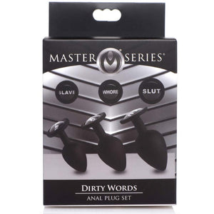 Master Series Dirty Words Anal Plug Set Extreme Toyz Singapore