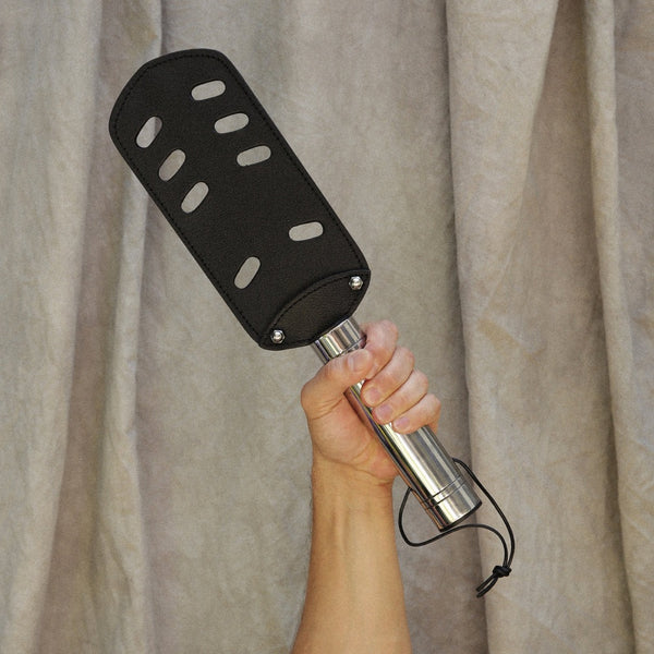 STRICT LEATHER Leather Paddle with Slots - Extreme Toyz Singapore - https://extremetoyz.com.sg - Sex Toys and Lingerie Online Store - Bondage Gear / Vibrators / Electrosex Toys / Wireless Remote Control Vibes / Sexy Lingerie and Role Play / BDSM / Dungeon Furnitures / Dildos and Strap Ons  / Anal and Prostate Massagers / Anal Douche and Cleaning Aide / Delay Sprays and Gels / Lubricants and more...