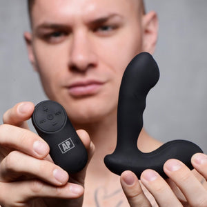  Alpha-Pro 7X P-Milker Remote Control Silicone Prostate Stimulator Extreme Toyz Singapore - https://extremetoyz.com.sg - Sex Toys and Lingerie Online Store - Bondage Gear / Vibrators / Electrosex Toys / Wireless Remote Control Vibes / Sexy Lingerie and Role Play / BDSM / Dungeon Furnitures / Dildos and Strap Ons / Anal and Prostate Massagers / Anal Douche and Cleaning Aide / Delay Sprays and Gels / Lubricants and more...