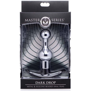 Master Series Dark Drop Metal & Silicone Beaded Anal Plug - Extreme Toyz Singapore - https://extremetoyz.com.sg - Sex Toys and Lingerie Online Store - Bondage Gear / Vibrators / Electrosex Toys / Wireless Remote Control Vibes / Sexy Lingerie and Role Play / BDSM / Dungeon Furnitures / Dildos and Strap Ons / Anal and Prostate Massagers / Anal Douche and Cleaning Aide / Delay Sprays and Gels / Lubricants and more...