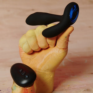 Alpha-Pro 7X P-Bender Remote Control Prostate Stimulator with Stroking Bead - Extreme Toyz Singapore - https://extremetoyz.com.sg - Sex Toys and Lingerie Online Store - Bondage Gear / Vibrators / Electrosex Toys / Wireless Remote Control Vibes / Sexy Lingerie and Role Play / BDSM / Dungeon Furnitures / Dildos and Strap Ons  / Anal and Prostate Massagers / Anal Douche and Cleaning Aide / Delay Sprays and Gels / Lubricants and more...