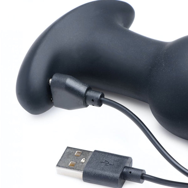Rimmers Gyro-M 10X Curved Rimming Rechargeable Plug with Remote Control - Extreme Toyz Singapore - https://extremetoyz.com.sg - Sex Toys and Lingerie Online Store - Bondage Gear / Vibrators / Electrosex Toys / Wireless Remote Control Vibes / Sexy Lingerie and Role Play / BDSM / Dungeon Furnitures / Dildos and Strap Ons  / Anal and Prostate Massagers / Anal Douche and Cleaning Aide / Delay Sprays and Gels / Lubricants and more...
