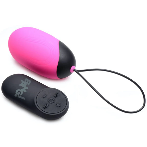 XL Silicone Remote Control Vibrating Egg - Pink