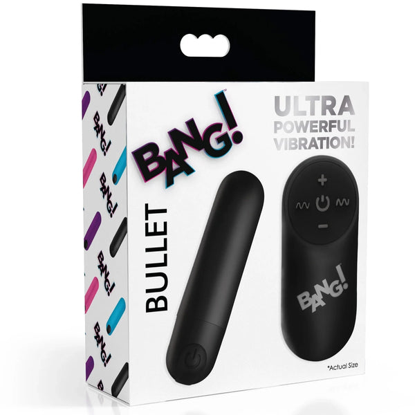 Remote Control Vibrating Bullet - Black