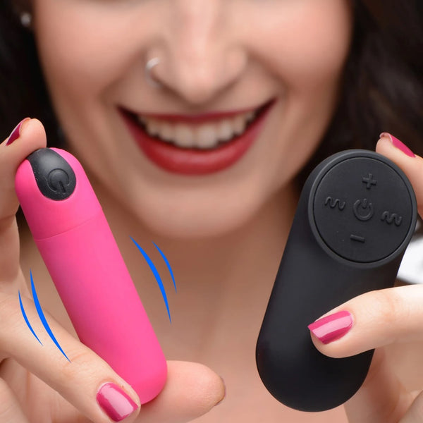 Remote Control Vibrating Bullet - Pink