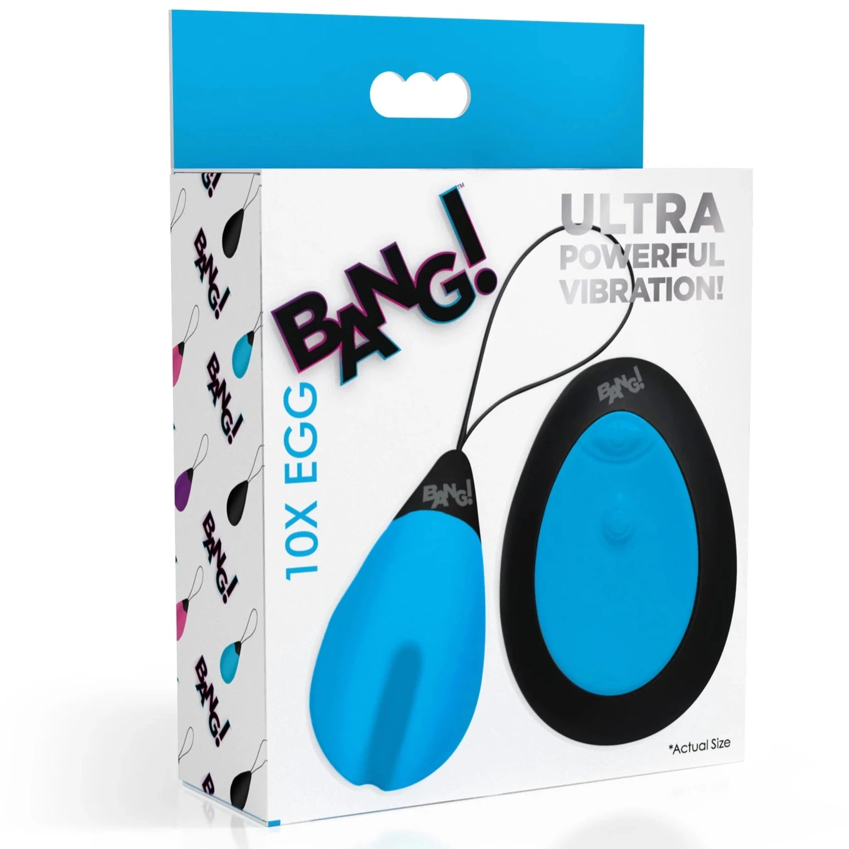 10X Remote Control Silicone Vibrating Egg - Blue