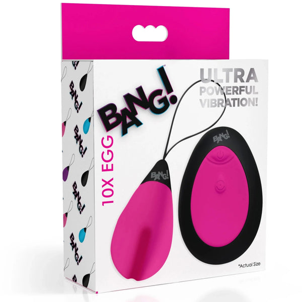 10X Remote Control Silicone Vibrating Egg - Pink