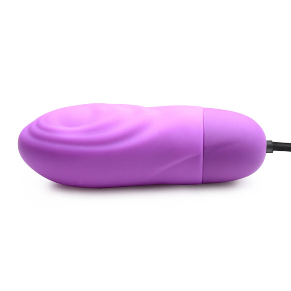 7X Pulsing Rechargeable Silicone Vibrator - Purple