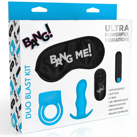 Duo Blast Remote Control Cock Ring and Butt Plug Vibe Kit