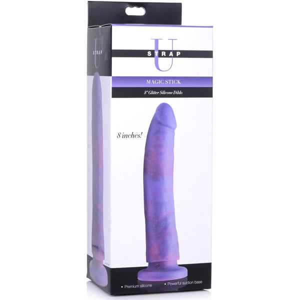 Magic Stick Glitter Silicone 8" Dildo