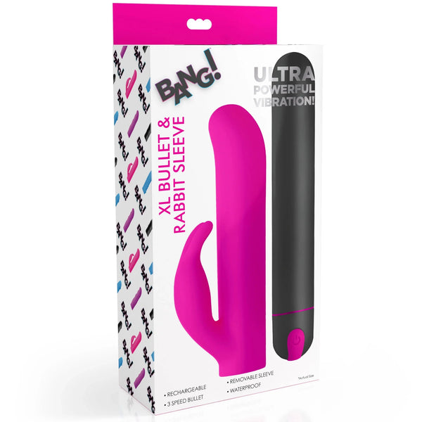 XL Silicone Bullet and Rabbit Sleeve