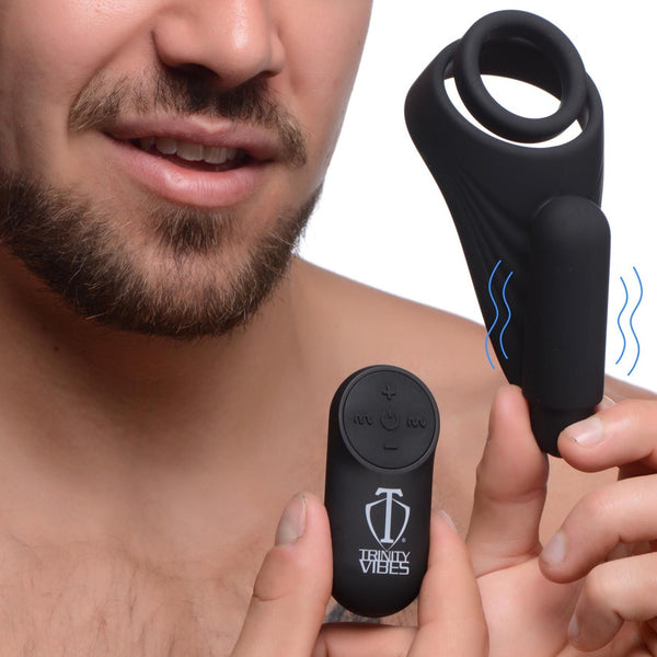 7X Silicone C-Ring with Vibrating Taint Stimulator